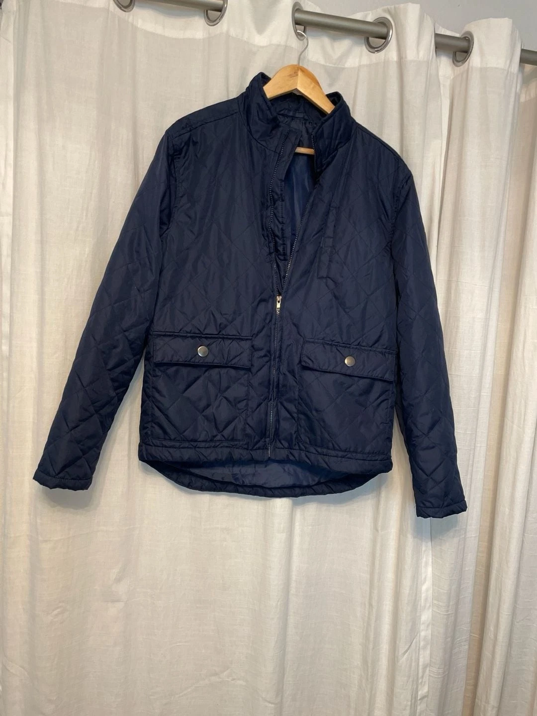 P. Miller Master P Quilted Full-ZipLightweight CampingOutdoorsSz MNavy blue