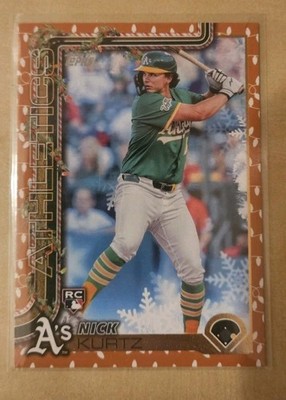 NICK KURTZ 2025 Topps Holiday GOLD HOLIDAY LIGHTS PARALLEL #H40