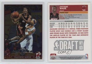 2003-04 Topps Chrome Dwyane Wade #115 Rookie RC HOF