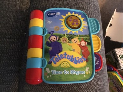 VTech Teletubbies Zeit zum Reimen elektronisch leuchtende sprechende Geräusche Musikbuch