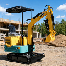 1 Ton Mini Excavator Rato Engine EPA Certified Full Rotation Farm Digger Ferr