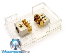 PHOENIX TXBB2 GOLD 0 GA 4 AWG 2 AMP FUSE SPEAKER SUB AMPLIFER DISTRIBUTION BLOCK