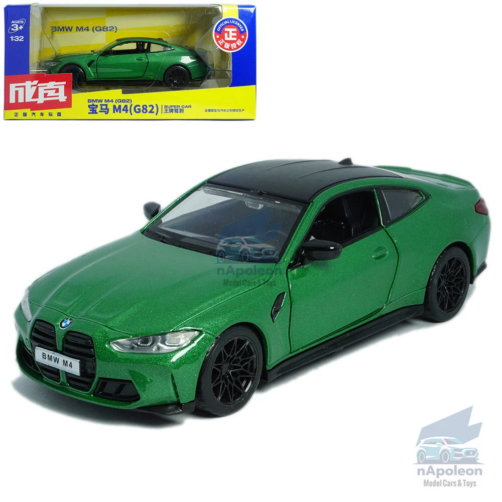 1/32 Scale BMW M4 G82 Model Car Diecast Toy Vehicle Collection Kids Gift  Green