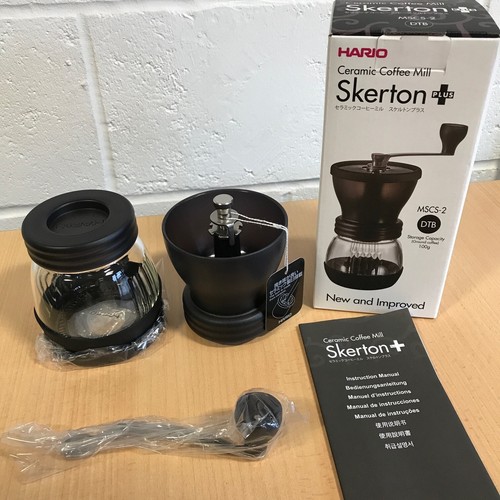 Hario Ceramic Coffee Mill Grinder Skerton Plus 100g Capacity (MSCS2