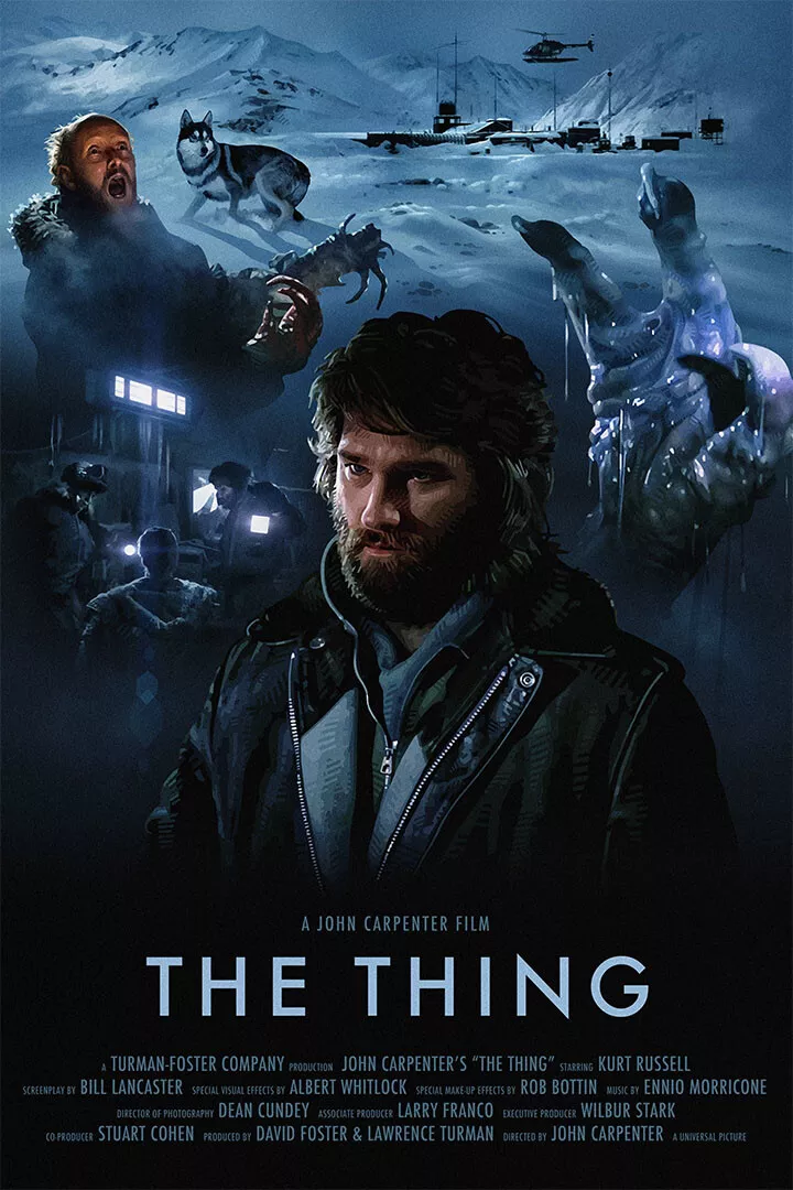 The Thing 1982 Classic Movie John Carpenter Action Wall Art Home