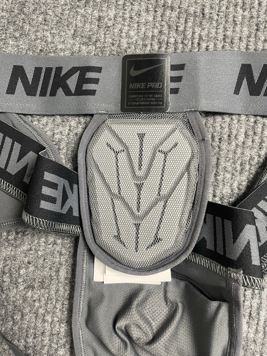 Nike Pro Hyperstrong Padded Football Men 3XL Jock Strap Gray