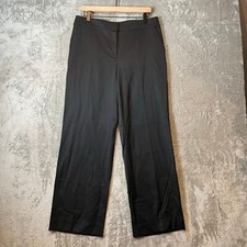 St. John Women  s Black Wool Dress Trousers Size 10