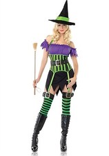 Leg Avenue Costume Spellbinding Witch 83520 Purple/Green Small/Medium