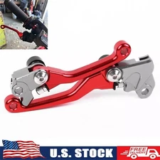 For HONDA CRF150F CRF230F 2003-2017 Clutch Brake Levers CNC Pivot Red US CRF250F