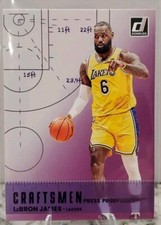 2022-2023 Panini Donruss, Craftsmen Purple Press Proof, LeBron James #3