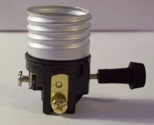 ON/OFF MEDIUM BASE E26 TURN KNOB SOCKET INTERIOR LAMP SOCKET LAMP PART 30680J