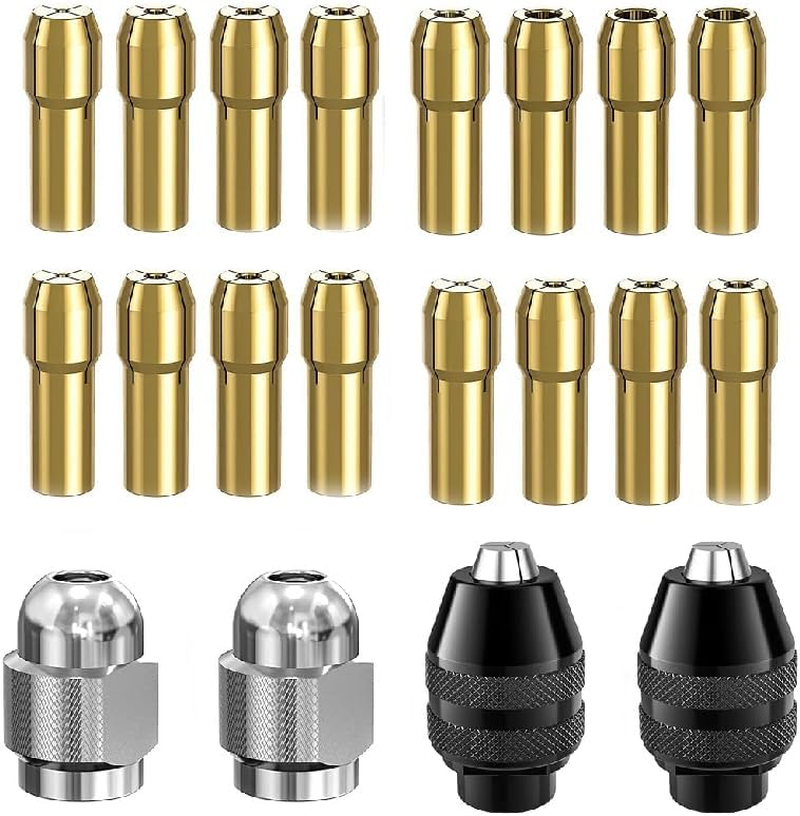 Drill Chuck Collet Set for Dremel Accessories for Dremel Drill Bits, with Quick