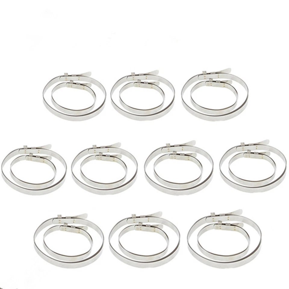 10 juegos de abrazadera de arranque articulada CV eje de transmisión todoterreno de acero inoxidable plateado Foto 2 de 4