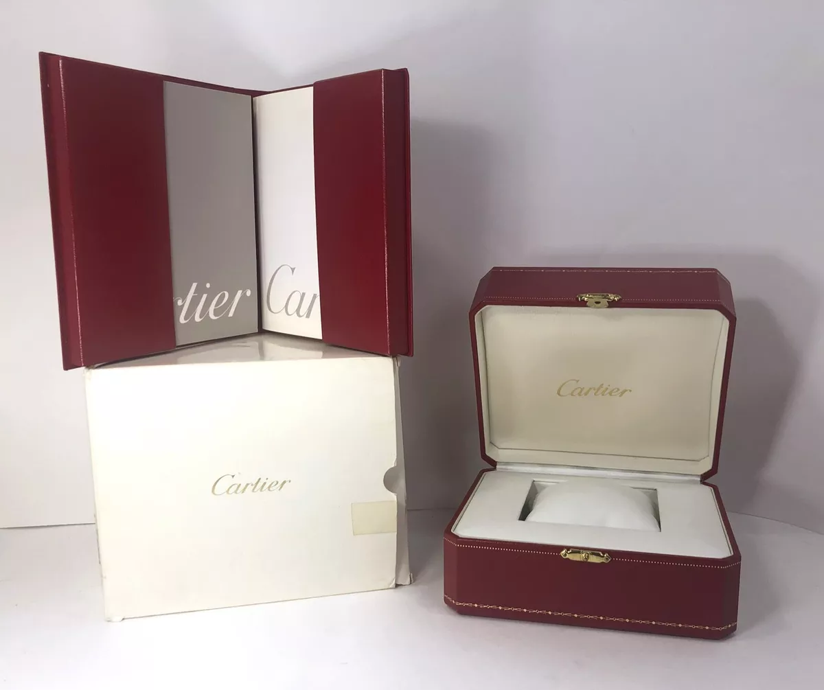 CARTIER WATCH box with papers & instructions white gold tank american COWA0051 CARTIER WATCH box with papers & instructions white gold tank american COWA0051