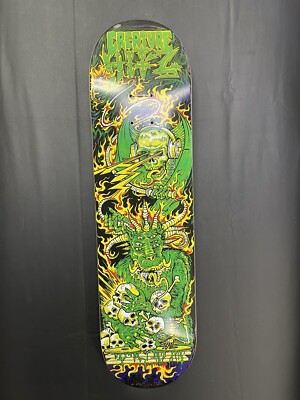 AH MURDERZ SKATEBOARD DECK 新品　送料無料 Deathwish Team Lizard king Sketchy Face Black 75
