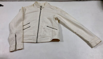 Banana Republic - White Zippy Zip- Up Jacket - Women's Medium