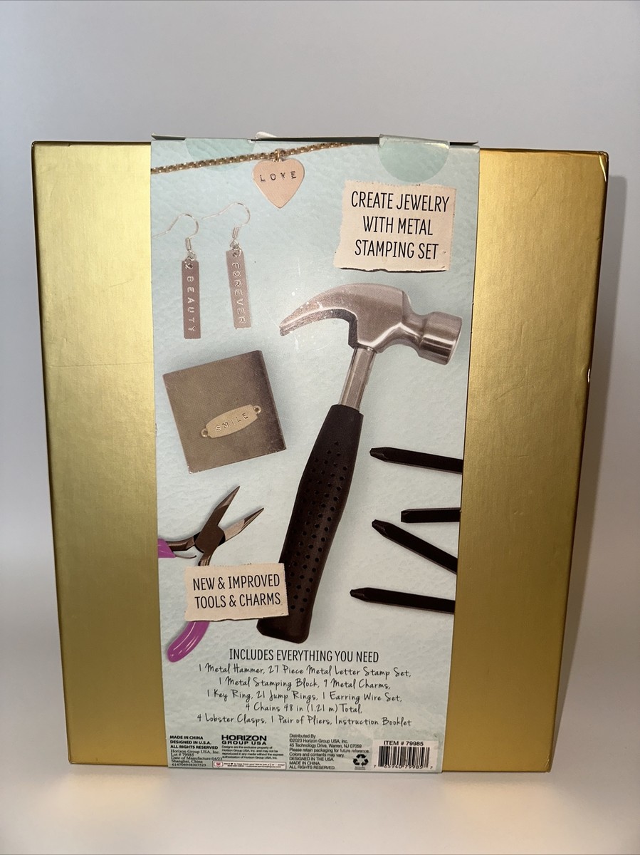 STMT DIY Hand Stamped Metal Jewelry Making Kit 72 PS Includes