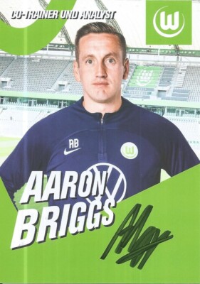 Aaron Briggs / Autogrammkarte VFL Wolfsburg / Saison 2022-2023
