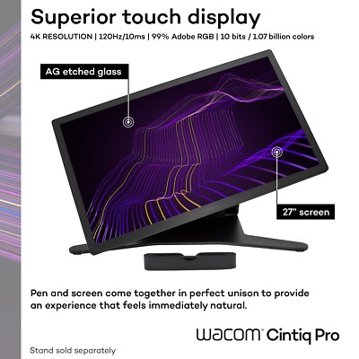 Wacom Cintiq Pro 27 Creative Pen Display, New 753218985057| eBay