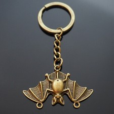 Bat Vampire Winged Bronze Pendant Charm Keychain Key Chain Halloween Scary Gift