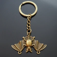 Bat Vampire Winged Bronze Pendant Charm Keychain Key Chain Halloween Scary Gift