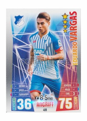 Match Attax Extra 15/16 MX-489 - Eduardo Vargas - Neue Transfers