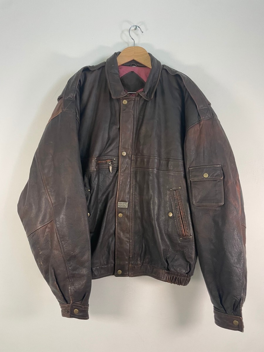 Vintage Private Stock Cavaricci Leather Jacket (Size: XXL) | eBay