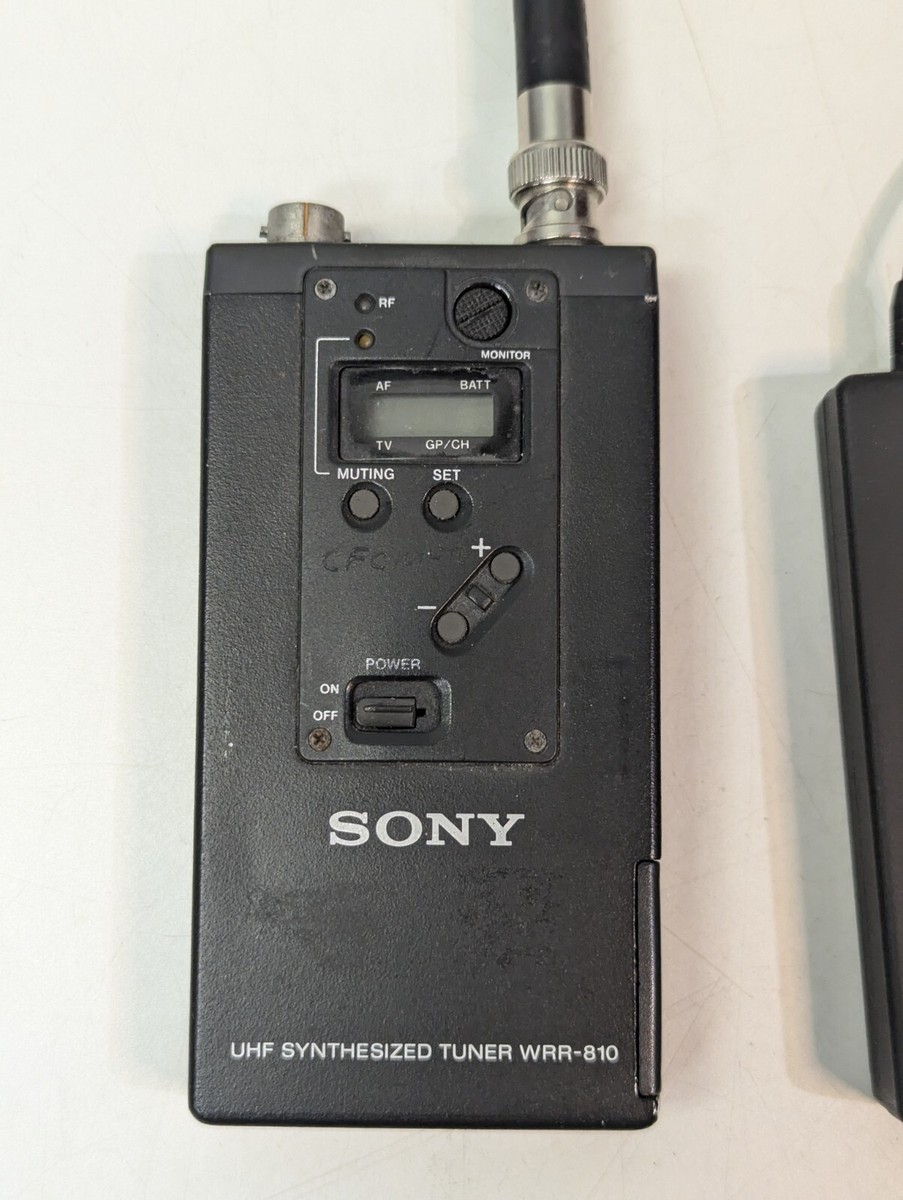 Sony Wireless Lav Mic WRR-810A UHF Tuner & WRT-822B UHF