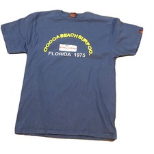 vintage distressed Coca beach surf co. men's t shirt knitted Large LG L ptp: 19