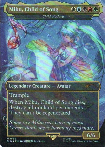 MTG Swan Song RAINBOW FOIL Secret Lair X Hatsune Miku 1591 NM | eBay