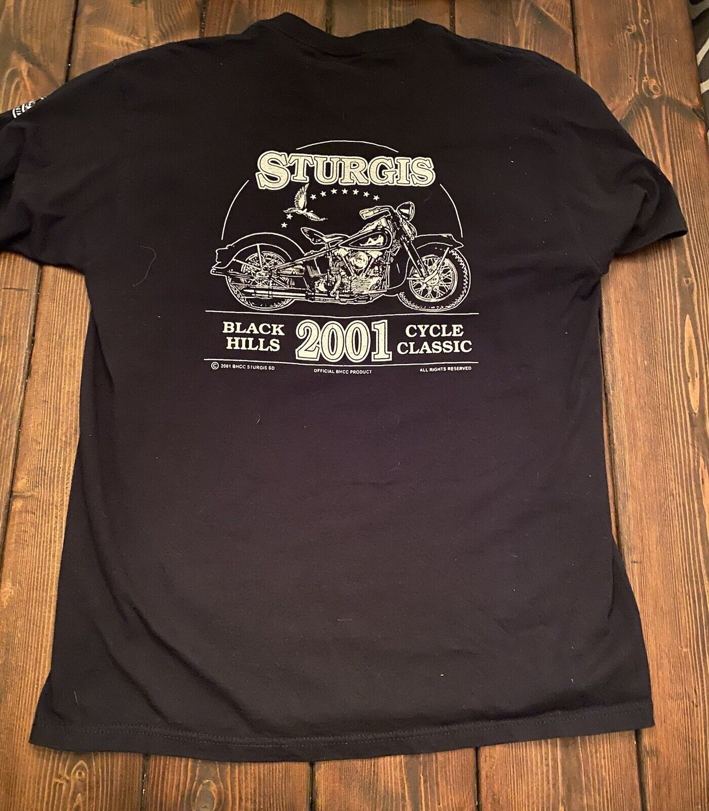 2001 Sturgis Motorcycle Rally Vintage Pocket T-Sh… - image 5