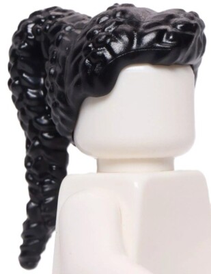 Lego New Star Wars Fennec Minifig Black Hair Female Coiled Ponytail Wig Part D98