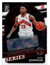2021-22 DONRUSS OPTIC SIGNATURE SERIES #SS-DJN DAVID JOHNSON RC
