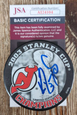 Ken Daneyko Signed 2003 Stanley Cup Champions Puck w/ JSA COA NJ Devils