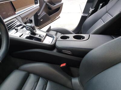 17 18 PORSCHE PANAMERA OEM Front Center Console Black AB Leather