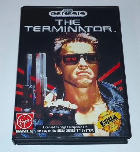 THE TERMINATOR - Sega Genesis Game, Complete in Box CIB, Tested & Working