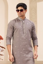 Indian Mens Wedding Designer Party Wear Traditional Kurta Payjama Dress India