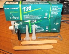 Dow Corning 736 Heat Resistant Silicone Sealant, "Red RTV" 10.3 U.S. oz 305 mL 