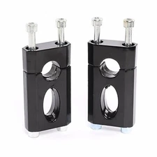 7/8" 22 mm Handlebar Bar Mount Clamp Riser Risers for Motorcycle Dirt Bike BLACK