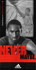 Poster of Kobe Bryant the legendary basketball player NEVER MAYBE Adidas AD