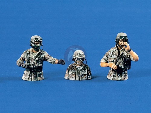Verlinden 54mm 1/35 US Tank / APC Crew Operation Desert Storm (3 Half-figs.) 596
