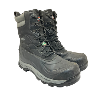 Aggressor Men's 8'' 8910 Steel Toe Steel Plate WP Work Boots Black/Grey Size 10M