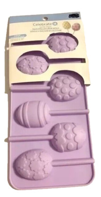 Egg lollipop Silicone Candy Mold Easter small 6-cav. by Celebrate It
