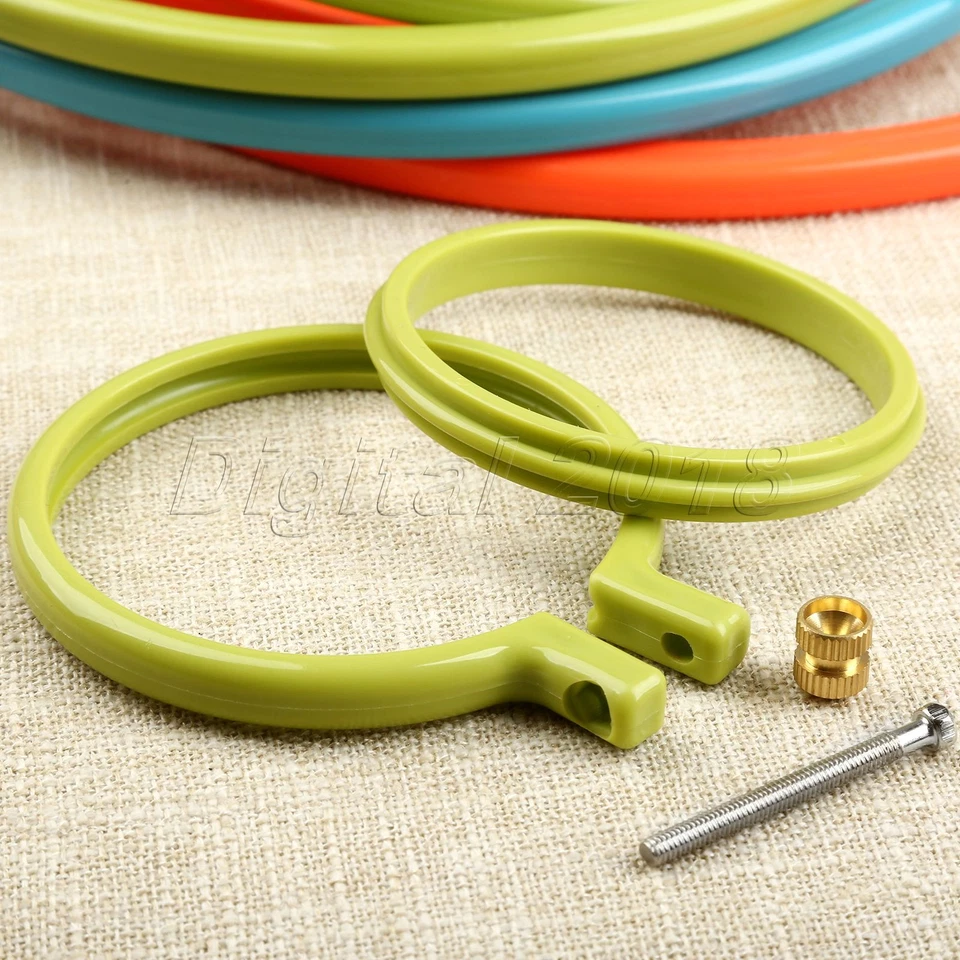 Plastic 3-10 Inch Sewing Machine Hoop Ring Cross Stitch Tool Embroidery Craft - Image 3 of 4