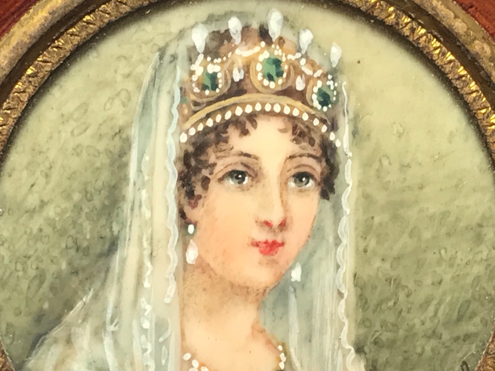 Set 3 Napoleon Josephine Antique Miniature Portrait French Signed