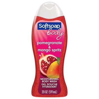 Softsoap Body Wash Juicy Pomegranate & Mango Infusions with Fruit Extract 20 oz
