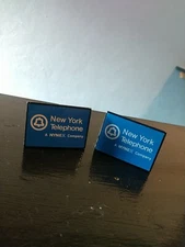 Payphone Display Tags 2pk  (New York Telephone A Nynex Company) (Metal)