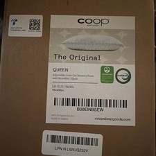 Coop The Original Adjustable Cross-cut Memory Foam Microfiber Pillow, Queen