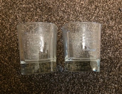2 x Jack Daniels Old No7 geprägte Whiskygläser