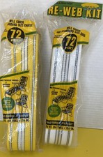 Vtg Re-Web Kits by Wellington 130 Ft Lawn Chair Webbing Yellow 55  White72  